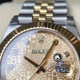 Đồng Hồ Rolex Datejust 41mm126233-0033 Rep 1:1 Cao Cấp Vỏ Demi Vàng Kim Mặt Vi Tính Vàng Cọc Số Đính Đá Dây Kim Loại Jubilee