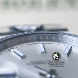 Đồng Hồ Rolex Datejust 41mm 126334-0004 Rep 1:1 Chế Tác Vỏ Bạc Mặt Bạc Cọc Số Vạch Dây Kim Loại