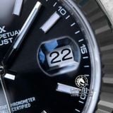Đồng Hồ Rolex Datejust 41mm 126334-0018 Rep 1:1 Cao Cấp Vỏ Bạc Mặt Đen Cọc Số Vạch Dây Kim Loại Jubilee