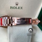 Đồng Hồ Rolex Day-Date 36mm 118235 Rep 1:1 Cao Cấp Vỏ Vàng Hồng Niềng Bezel Đính Đá Mặt Xà Cừ Tím Cọc Số Đính Đá Dây Kim Loại