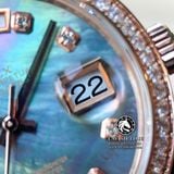 Đồng Hồ Rolex Day-Date 36mm 118235 Rep 1:1 Cao Cấp Vỏ Vàng Hồng Niềng Bezel Đính Đá Mặt Xà Cừ Tím Cọc Số Đính Đá Dây Kim Loại