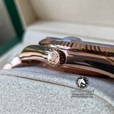 Đồng Hồ Rolex Day-Date 36mm 118235 Rep 1:1 Cao Cấp Vỏ Vàng Hồng Mặt Xà Cừ Tím Cọc Số Đính Đá Dây Kim Loại