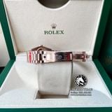 Đồng Hồ Rolex Day-Date 36mm 118235 Rep 1:1 Cao Cấp Vỏ Vàng Hồng Mặt Xà Cừ Tím Cọc Số Đính Đá Dây Kim Loại