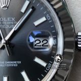 Đồng Hồ Rolex Datejust 41mm 126334-0014 Rep 1:1 Cao Cấp Vỏ Bạc Mặt Xám Cọc Số Vạch Dây Kim Loại Jubilee