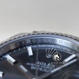 Đồng Hồ Rolex Datejust 41mm 126334-0014 Rep 1:1 Cao Cấp Vỏ Bạc Mặt Xám Cọc Số Vạch Dây Kim Loại Jubilee