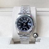 Đồng Hồ Rolex Datejust 36mm 116234-0085 Rep 1:1 Chế Tác Vỏ Bạc Mặt Đen Cọc Số Vạch Dây Kim Loại Jubilee