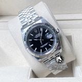Đồng Hồ Rolex Datejust 36mm 116234-0085 Rep 1:1 Chế Tác Vỏ Bạc Mặt Đen Cọc Số Vạch Dây Kim Loại Jubilee