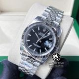 Đồng Hồ Rolex Datejust 36mm 116234-0085 Rep 1:1 Chế Tác Vỏ Bạc Mặt Đen Cọc Số Vạch Dây Kim Loại Jubilee