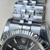 Đồng Hồ Rolex Datejust 36mm 116234-0085 Rep 1:1 Chế Tác Vỏ Bạc Mặt Đen Cọc Số Vạch Dây Kim Loại Jubilee