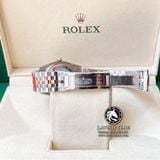 Đồng Hồ Rolex Datejust 36mm 126231-0019 Rep 1:1 Cao Cấp Vỏ Demi Vàng Hồng Mặt Đen Cọc Số Đính Đá Dây Kim Loại Julibee