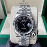 Đồng Hồ Rolex Datejust 36mm 116234-0085 Rep 1:1 Chế Tác Vỏ Bạc Mặt Đen Cọc Số La Mã Dây Kim Loại Jubilee