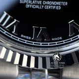 Đồng Hồ Rolex Datejust 36mm 116234-0085 Rep 1:1 Chế Tác Vỏ Bạc Mặt Đen Cọc Số La Mã Dây Kim Loại Jubilee