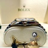 Đồng Hồ Rolex Datejust 41mm 126333-0010 Rep 1:1 Chế Tác Vỏ Demi Bọc Vàng Mặt Vàng Cọc Số Vạch Dây Kim Loại Jubilee