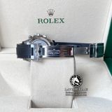 Đồng hồ Rolex Cosmograph Daytona 116519LN-0025 Rep 1:1 Cao Cấp Vỏ Bạc Mặt Đen Dây Cao Su
