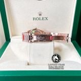 Đồng Hồ Rolex Day-Date 36mm 118235 Rep 1:1 Cao Cấp Vỏ Vàng Hồng Niềng Bezel Đính Đá Mặt Nâu Chocolate Cọc Số Đính Đá Và Ruby Đỏ Dây Kim Loại