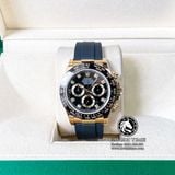Đồng Hồ Rolex Cosmograph Daytona 116518LN-0078 Rep 1:1 Cao Cấp Vỏ Vàng Kim Mặt Đen Dây Cao Su