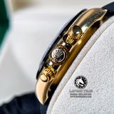 Đồng Hồ Rolex Cosmograph Daytona 116518LN-0078 Rep 1:1 Cao Cấp Vỏ Vàng Kim Mặt Đen Dây Cao Su