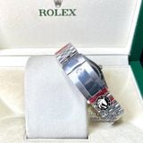 Đồng Hồ Rolex Datejust 36mm 126284MDJ Rep 1:1 Cao Cấp Vỏ Bạc Niềng Bezel Đính Đá Mặt Xà Cừ Trắng Cọc Số Đính Đá Dây Kim Loại Jubilee