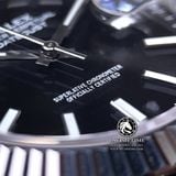 Đồng Hồ Rolex Datejust 41mm 126334-0018 Rep 1:1 Cao Cấp Vỏ Bạc Mặt Đen Cọc Số Vạch Dây Kim Loại Jubilee