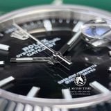Đồng Hồ Rolex Datejust 41mm 126334-0018 Rep 1:1 Cao Cấp Vỏ Bạc Mặt Đen Cọc Số Vạch Dây Kim Loại Jubilee