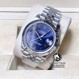 Đồng Hồ Rolex Datejust 41mm 126334-0026 Rep 1:1 Cao Cấp Vỏ Bạc Mặt Xanh Dương Cọc Số La Mã Dây Kim Loại Jubilee