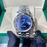 Đồng Hồ Rolex Datejust 41mm 126334-0026 Rep 1:1 Cao Cấp Vỏ Bạc Mặt Xanh Dương Cọc Số La Mã Dây Kim Loại Jubilee