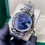 Đồng Hồ Rolex Datejust 41mm 126334-0026 Rep 1:1 Cao Cấp Vỏ Bạc Mặt Xanh Dương Cọc Số La Mã Dây Kim Loại Jubilee
