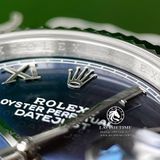 Đồng Hồ Rolex Datejust 41mm 126334-0026 Rep 1:1 Cao Cấp Vỏ Bạc Mặt Xanh Dương Cọc Số La Mã Dây Kim Loại Jubilee