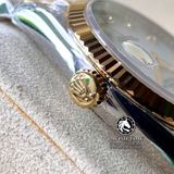 Đồng Hồ Rolex Datejust 36mm 126233MDJ Rep 1:1 Cao Cấp Vỏ Demi Vàng Kim Mặt Xà Cừ Trắng Cọc Số Đính Đá Dây Kim Loại Jubilee