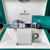 Đồng Hồ Rolex Datejust 41mm 126334 Rep 1:1 Chế Tác Vỏ Bạc Mặt Xanh Niềng Bezel Và Cọc Số Độ Kim Cương Thiên Nhiên Dây Kim Loại Jubilee
