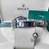 Đồng Hồ Rolex Datejust 41mm 126334 Rep 1:1 Chế Tác Vỏ Bạc Viền Bezel Độ Kim Cương Thiên Nhiên - Moissanite Mặt Xám Cọc Số Vạch Dây Kim loại Jubilee