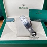 Đồng Hồ Rolex Datejust 41mm 126334 Rep 1:1 Chế Tác Vỏ Bạc Mặt Số Độ Xà Cừ Vân Mây Cọc Số Kim Cương Thiên Nhiên Dây Kim Loại Jubilee