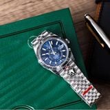 Đồng Hồ Rolex Sky-Dweller 42mm 336934-0005 Rep 1:1 Chế Tác Vỏ Bạc Mặt Xanh Dương Dây Kim Loại Oyster