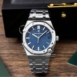 Đồng Hồ Audemars Piguet Royal Oak 15500ST.OO.1220ST.01 Rep 1:1 Chế Tác Vỏ Bạc Mặt Xanh Dương Tinh Chỉnh