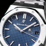 Đồng Hồ Audemars Piguet Royal Oak 15500ST.OO.1220ST.01 Rep 1:1 Chế Tác Vỏ Bạc Mặt Xanh Dương Tinh Chỉnh