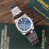 Đồng Hồ Audemars Piguet Royal Oak 15500ST.OO.1220ST.01 Rep 1:1 Chế Tác Vỏ Bạc Mặt Xanh Dương Tinh Chỉnh