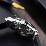 Đồng Hồ Hublot Classic Fusion 42mm Rep 1:1 Chế Tác Vỏ Bạc Độ Viền Bezel Kim Cương Thiên Nhiên Baguette - Moissanite 542.NX.1171.LR