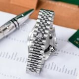 Đồng Hồ Rolex Datejust 31mm m278384rbr-0036 Rep 1:1 Chế Tác Mặt Hồng Niềng Đá Dây Thép Jubilee 5 mắt