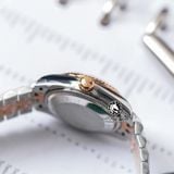 Đồng Hồ Rolex Datejust 31mm m278271-0024 Rep 1:1 Chế Tác Mặt Hoa Hồng Niềng Khía Dây Demi Vàng Hồng Jubilee 5 mắt
