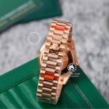 Đồng Hồ Rolex Datejust 31mm m278275-0010 Rep 1:1 Chế Tác Mặt Nâu Chocolate Niềng Khía Dây Vàng Hồng President 3 mắt
