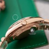 Đồng Hồ Rolex Day-Date 40mm 228235-0055 Rep 1:1 Chế Tác Mặt Số Xám Đen Ombre Cọc Số Đính Đá Baguette Vàng Hồng Khối Lượng 185 Gram