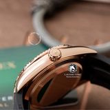 Đồng Hồ Rolex Sky-Dweller 42mm 336235-0002 Rep 1:1 Chế Tác Vỏ Vàng Hồng Mặt Nâu Chocolate Dây Cao Su Oysterflex