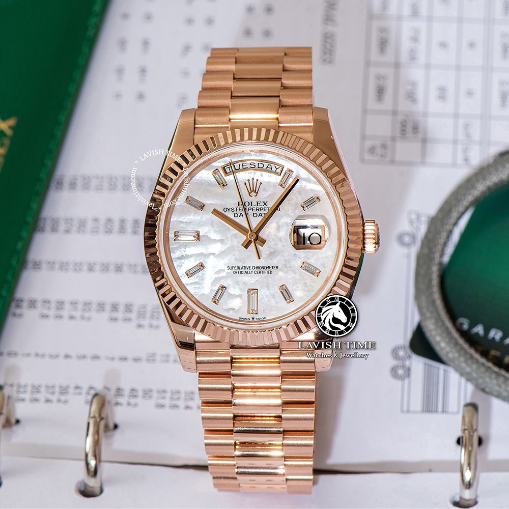 Rolex Day-Date 40 watch: 18 ct white gold - m228239-0033