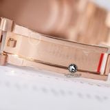 Đồng Hồ Rolex Day-Date 40mm 228235-0056 Rep 1:1 Chế Tác Mặt Số Xà Cừ Vân Mây Cọc Số Đính Kim Cương Moissanite