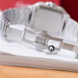 Đồng Hồ Cartier Santos De Cartier 40mm WSSA0064 Rep 1:1 Chế Tác Vỏ Bạc Mặt Nâu Dây Kim Loại