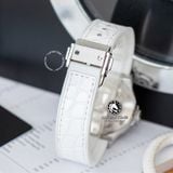 Đồng Hồ Hublot Classic Fusion 33mm Rep 1:1 Chế Tác Titanium Diamonds Mặt Số Xà Cừ Trắng Dây Da 581.NE.6070.LR.1204.JPN16