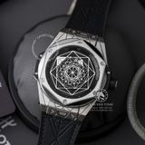 Đồng Hồ Hublot Big Bang Sang Bleu 45mm Rep 1:1 Chế Tác Vỏ Bạc Mặt Đen Dây Da 415.NX.1112.VR.MXM16