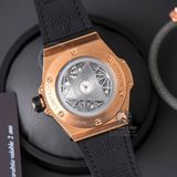 Đồng Hồ Hublot Big Bang Sang Bleu 45mm Rep 1:1 Chế Tác Vỏ Vàng Hồng Mặt Đen Dây Da 415.OX.1118.VR.MXM17