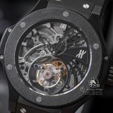 Đồng Hồ Hublot Big Bang Minute Repeater Tourbillon 44mm Rep 1:1 Chế Tác Vỏ Ceramic Đen Mặt Số Skeleton Dây Cao Su304.QX.1140.HR