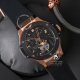 Đồng Hồ Hublot Big Bang Minute Repeater Tourbillon 44mm Rep 1:1 Chế Tác Vỏ Vàng Hồng Mặt Số Skeleton Dây Cao Su 304.PX.1180.LR